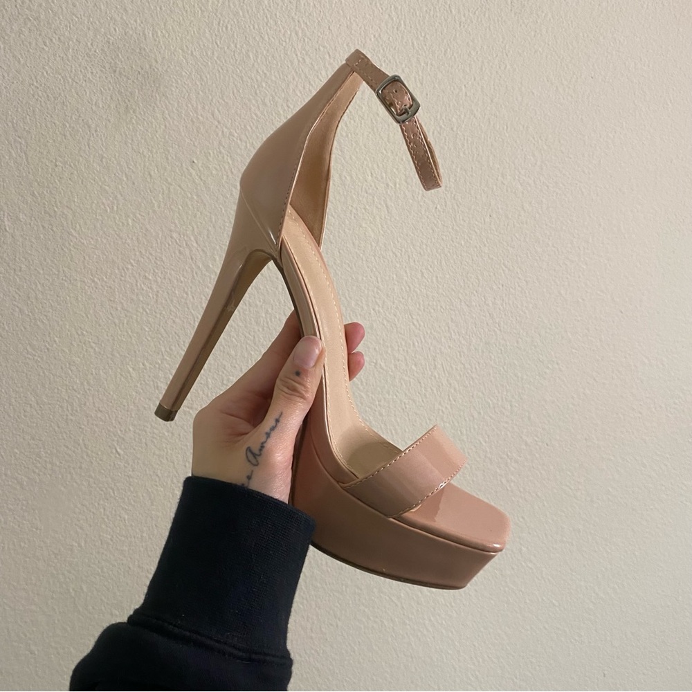 Nude Platform Heels